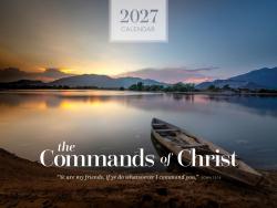 Commands of Christ Calendar 2027